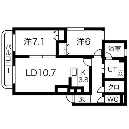 グランフォート伏見の物件間取画像